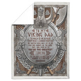 to My Viking Dad, Love You to Valhalla and Back Blanket copy