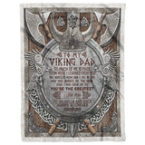 to My Viking Dad, Love You to Valhalla and Back Blanket copy