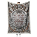 to My Viking Dad, Love You to Valhalla and Back Blanket copy