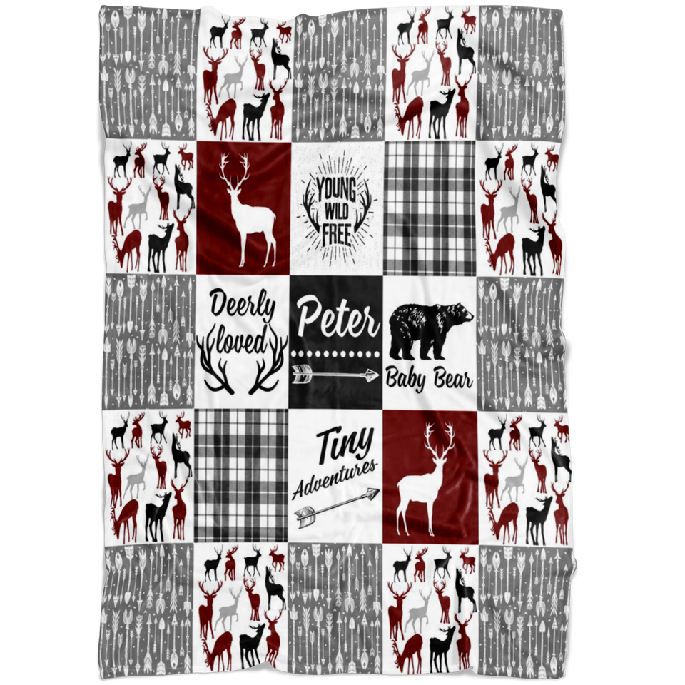 Tribal Baby Woodland Theme Minky 3