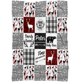 Tribal Baby Woodland Theme Minky 3