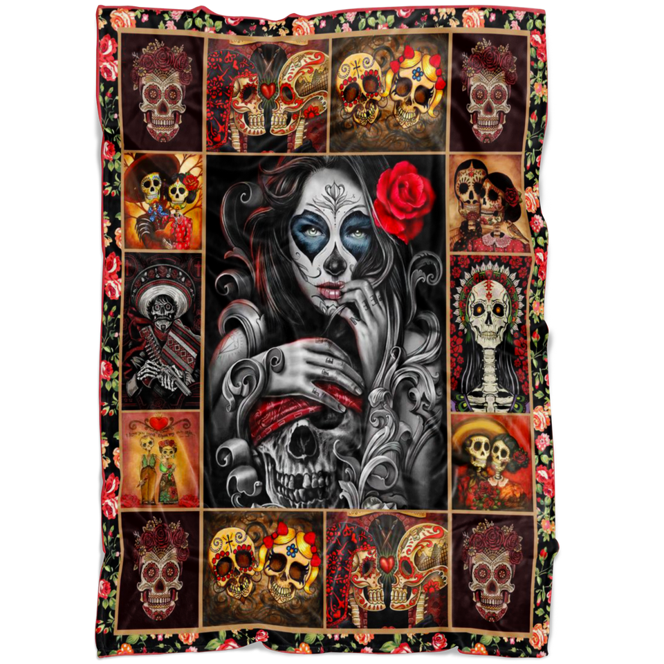 Sugar Skull Blanket Version 2