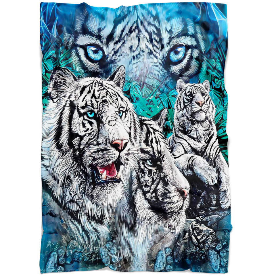Find White Tiger Blanket