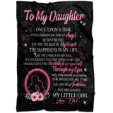 to My Daughter from DAD Fleece Photo Blanket Fan Gift for Daughter Kids Children