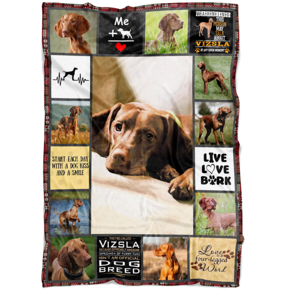 Vizsla Love Each Day Blanket