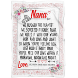 Mr.Jyotis Nana We Hugged This Blanket You'll Feel Our Love Blanket - Cozy Plush Fleece Blanket - 50"x60" - TL