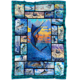 Love Marlin Sailfish Blanket copy