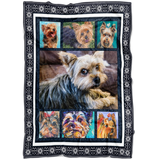 Yorkshire Terrier Dog Blanket