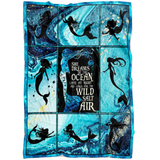 Mermaid Blanket She dreams of the ocean blanket