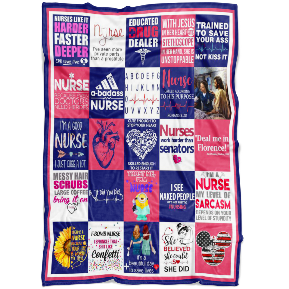 Nurse Blanket Nurse Quotes Quilt