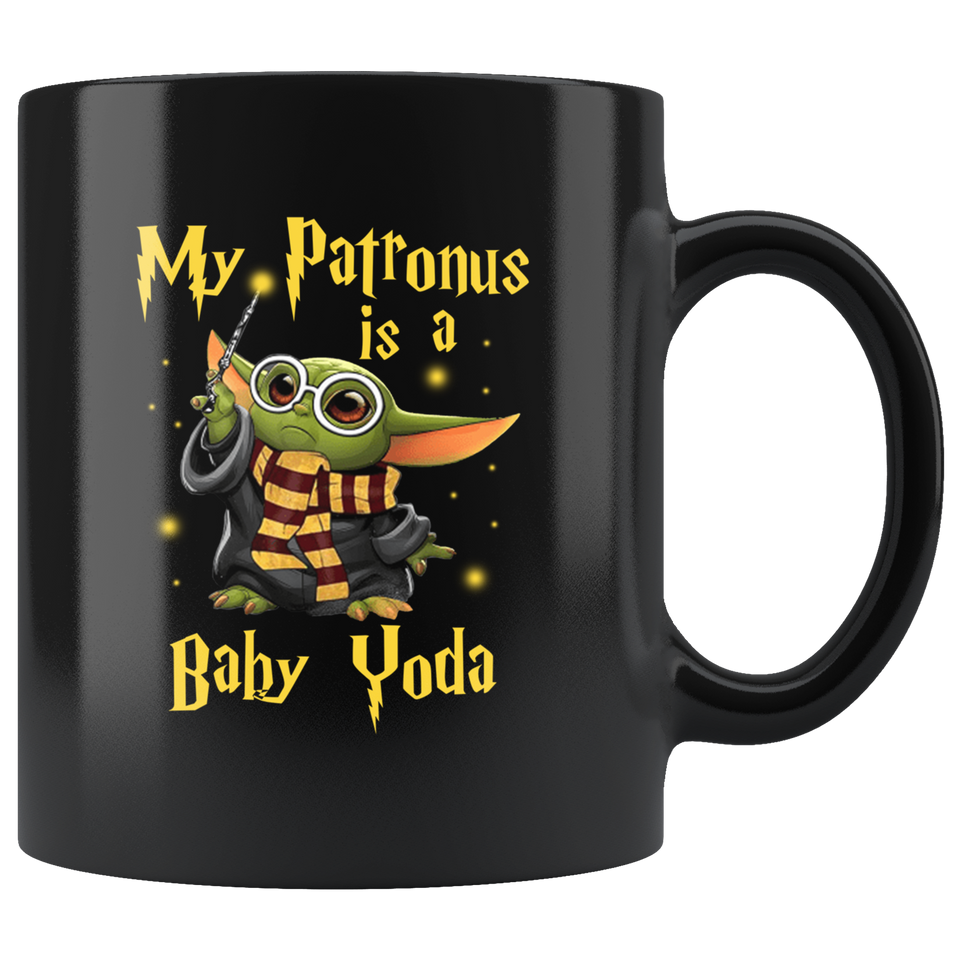 Baby Youda Coffee Mug 11oz, My Patronus Is A Baby Yo-da Coffee Mug, Ceramic Coffee Mug Tea Cup - TL