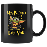 Baby Youda Coffee Mug 11oz, My Patronus Is A Baby Yo-da Coffee Mug, Ceramic Coffee Mug Tea Cup - TL