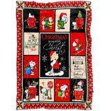 Snoopy Blanket Snoopy Christmas Begins With Christ Fleece