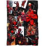 Deadpool Blanket Deadpool 3D Quilt