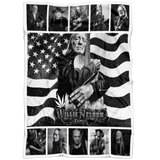 Willie Nelson Black And White Quilt copy