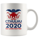 Cthulhu 2020 No Lives Matter Coffee Mug, Cthulhu Coffee Mug, Cthulhu Mythos Cup, Miskatonic University, Call of Cthulhu, Lovecraft Fan Gift Coffee Mu - TL