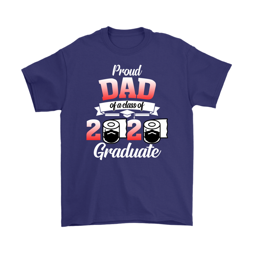 Jennifer Corrigan Proud Dad of A Class of 2020 Graduate T-Shirt Senior 2020 Quarantine - TL