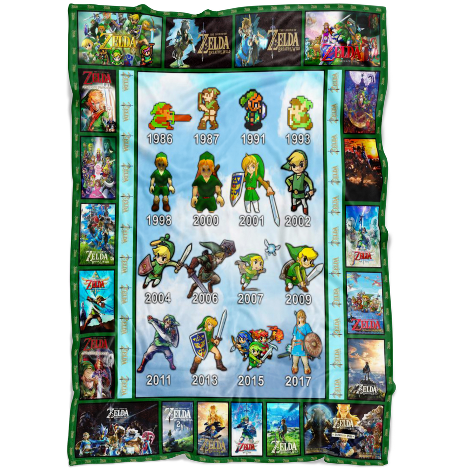 Legend of Zelda Blanket, Legend of Zelda - Evolves Quilt