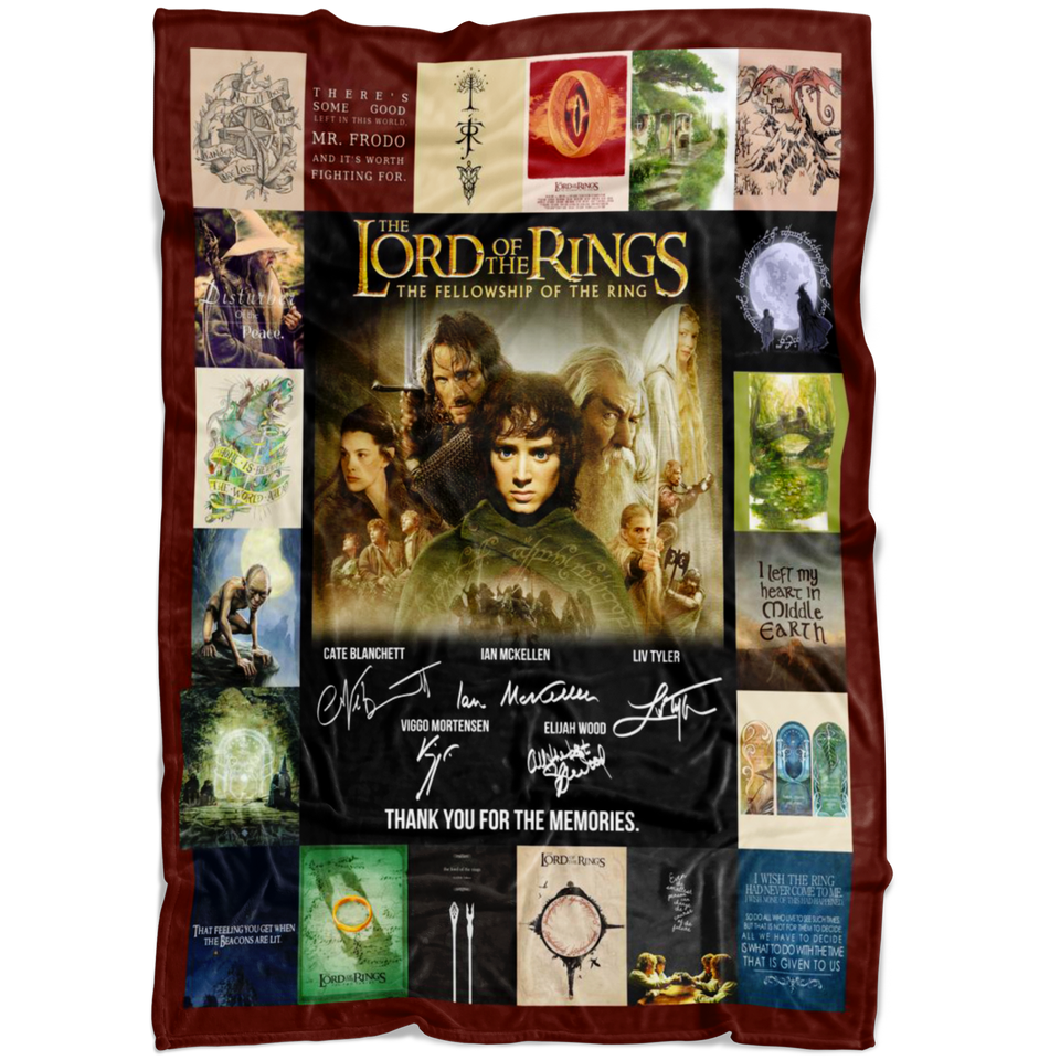 The Lord Of The Rings Blanket