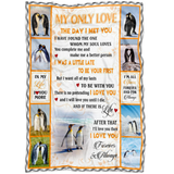 my only love blanket - Penguins