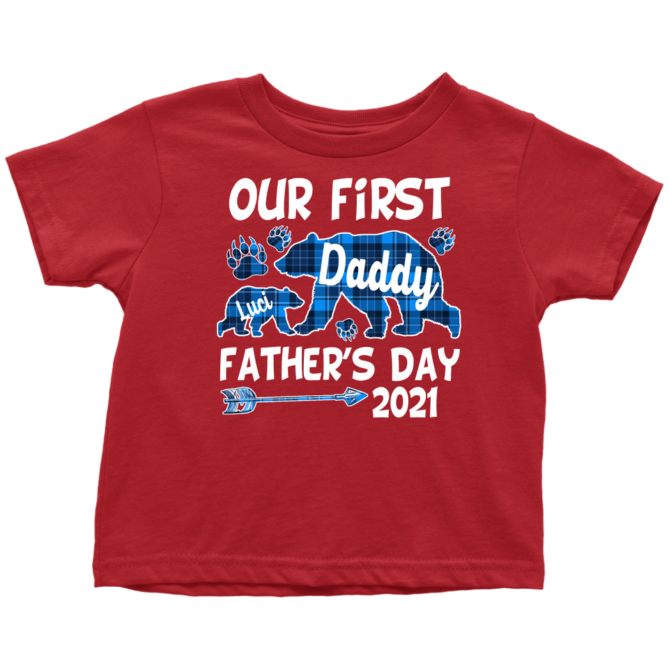 Black - Blue Bear baby shirt